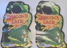 ULTRACADE DRAGON'S LAIR 20th ANNIVERSARY Arcade Game 2 PIECE DECAL Set