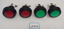 UNIVERSAL Amusement Arcade Game 2¼ in BUTTONS w LIGHT #2008 