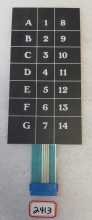 USI WITTERN FSI FAWN Snack Machine KEYPAD #20979899 (2413) 
