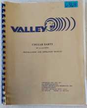 VALLEY COUGAR DARTS Arcade Game Installation & Operation Manual #6368 