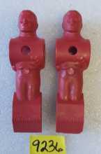 VINTAGE STRIKER SOCCER FOOSBALL Arcade Game RED REPLACEMENT MAN Lot of 2 #9236 