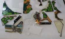 WILLIAMS BANZAI RUN Pinball Machine INCOMPLETE PLASTIC Set #9676 