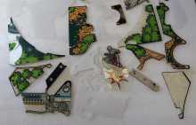 WILLIAMS BANZAI RUN Pinball Machine INCOMPLETE PLASTIC Set #9676 