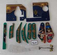 BALLY CHAMPION PUB Pinball Machine INCOMPLETE PLASTIC Set #9618 