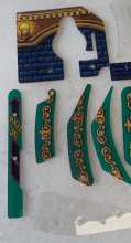 BALLY CHAMPION PUB Pinball Machine INCOMPLETE PLASTIC Set #9618  