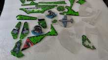 WILLIAMS CONGO Pinball Machine INCOMPLETE PLASTIC Set #9615 