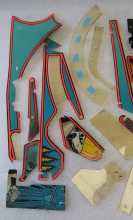 WILLIAMS DEMOLITION MAN Pinball Machine INCOMPLETE PLASTIC Set #9628