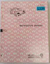 WILLIAMS HIGH SPEED Pinball OPERATIONS MANUAL #6229  