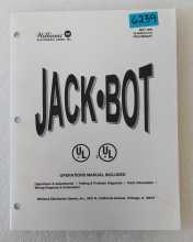 WILLIAMS JACKBOT Pinball OPERATIONS MANUAL #6239  