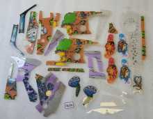 WILLIAMS JUNK YARD Pinball Machine INCOMPLETE PLASTIC Set #9682