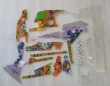 WILLIAMS JUNK YARD Pinball Machine INCOMPLETE PLASTIC Set #9683