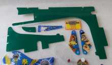 WILLIAMS NO GOOD GOFERS Pinball Machine INCOMPLETE PLASTIC Set #9605 