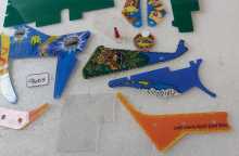 WILLIAMS NO GOOD GOFERS Pinball Machine INCOMPLETE PLASTIC Set #9605 