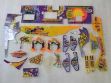 WILLIAMS PARTY ZONE Pinball Machine INCOMPLETE PLASTIC Set #9687