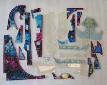 WILLIAMS STAR TREK TNG Pinball Machine INCOMPLETE PLASTIC Set #9632 