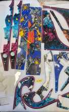 WILLIAMS STAR TREK TNG Pinball Machine LARGE PLASTIC Lot #8385 