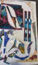 WILLIAMS STAR TREK TNG Pinball Machine LARGE PLASTIC Lot #8385 