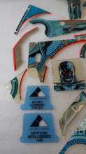 WILLIAMS TERMINATOR 2 Pinball Machine INCOMPLETE PLASTIC Set #9606 