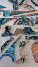 WILLIAMS TERMINATOR 2 Pinball Machine INCOMPLETE PLASTIC Set #9606 