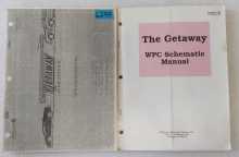 WILLIAMS THE GETAWAY Pinball Machine Operations Manual & Schematics Manual #6248 