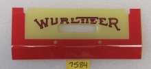 WURLITZER 1015 Jukebox Genuine Parts Front Door Name Plate Plastic #7584 