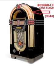 WURLITZER OMT Jukebox BUBBLE TUBE #62668-LF LONG CURVE (9343) 