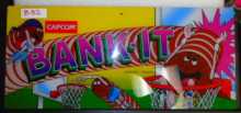 BANK-IT Arcade Machine Game Plexiglass Overhead Header Marquee #BA32 for sale  