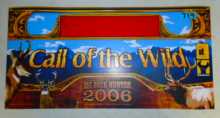 BIG BUCK HUNTER 2006 CALL OF THE WILD Arcade Machine Game FLEXIBLE Overhead Marquee Header #719 for sale 