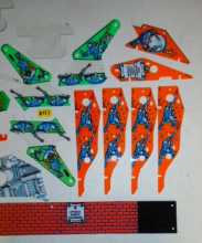 BIG GUNS Pinball Machine Game Incomplete Plastic Set for sale #267  