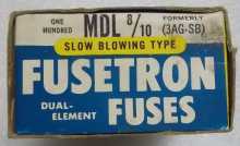 BUSSMAN FUSETRON MDL 8/10 FUSES - BOX of 100  