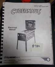CYBERNAUT Pinball Machine Game Electrical Manual #780 for sale - BALLY/MIDWAY 