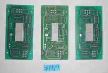 CYCLONERedemption Arcade Machine Game PCB Printed Circuit DISPLAY Boards - LOT of 3 - #1449 for sale 