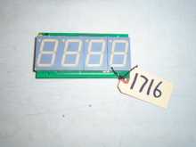CYCLONE Ticket Redemption Arcade Machine Game PCB Printed Circuit JACKPOT DISPLAY Board #1716 for sale by ICE  