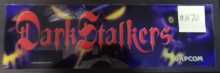 DARK STALKERS: THE NIGHT WARRIORS Arcade Machine Game Overhead Header Marquee #H70 for sale by CAPCOM 