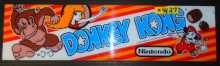 DONKEY KONG Arcade Machine Game Overhead Header PLEXIGLASS for sale #W27 