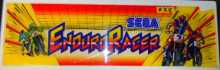 ENDURO RACER Arcade Machine Game Overhead Marquee PLEXIGLASS Header for sale #X8 by SEGA 