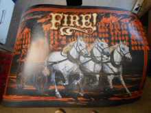 FIRE! Pinball Machine Game Translite Backbox Artwork