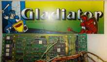 GLADIATOR Arcade Machine Game BOARD, MARQUEE & HARNESS by GOTTLIEB - "AS IS"  