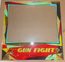 GUN FIGHT Arcade Machine Game GLASS Marquee Graphic Artwork #1173 for sale  