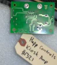 HAPP CONTROLS PCB Printed Circuit KIOSK AMP Board #1321