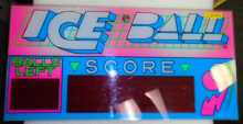 ICE BALL Arcade Machine Game Overhead Header SCORE Plexiglass for sale #IB44