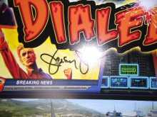 JERSEY JACK DIALED IN! Pinball Machine Game Wall Artwork signed by JERSEY JACK #5087 for sale 