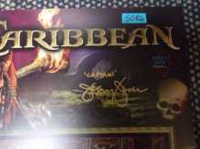 JERSEY JACK PIRATES OF THE CARIBBEAN Pinball Machine Game Translite Backbox Artwork signed by "CAPTAIN" JERSEY JACK #5086 for sale 