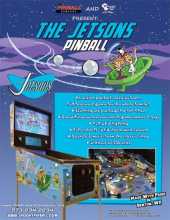 JETSONS Pinball Machine Game for sale  