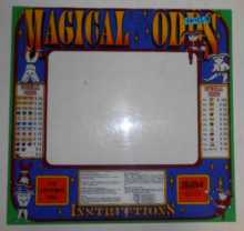 MAGICAL ODDS Arcade Machine Game Monitor Bezel Artwork Graphic PLEXIGLASS #429 for sale  