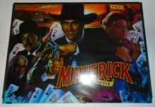 MAVERICK Pinball Machine Game Translite Backbox Artwork #W25 for sale 