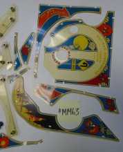 MR. & MRS. PAC-MAN Pinball Machine Game MISC. PLASTICS LOT #MM63 