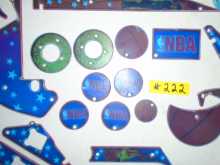 STERN NBA Pinball Machine Incomplete Plastic Set #222 