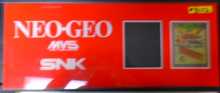 NEO GEO SYSTEM Arcade Machine Game Overhead Marquee Header PLEXIGLASS for sale #B102  