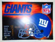 NFL GIANTS Pinball Machine Game Translite Backbox Artwork #274 for sale by Stern